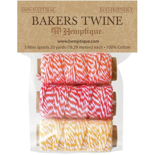 Hemptique&#xAE; Sunset Island Cotton Baker&#x27;s Twine Mini Spools, 3ct. 